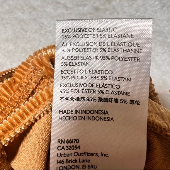 Urban Outfitters Eden Velvet Golden Brown Ruched Cami Crop Tank Top - Picture 9 of 10